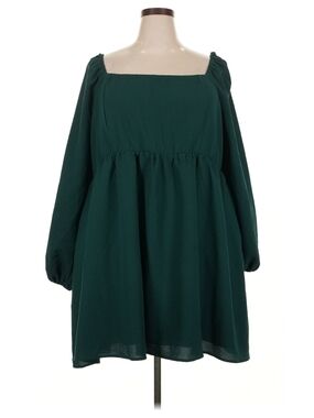 ARULA Emerald Green Dress with Square Neck Size C (3X)